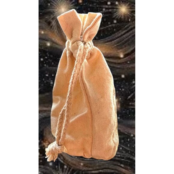 Drawstring Jewelry Pouch Good Mojo Co Sun Face Crystals Stash Bag Cotton - Picture 8 of 12